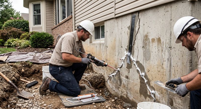 Basement Crack Repair in Greenville, SC
