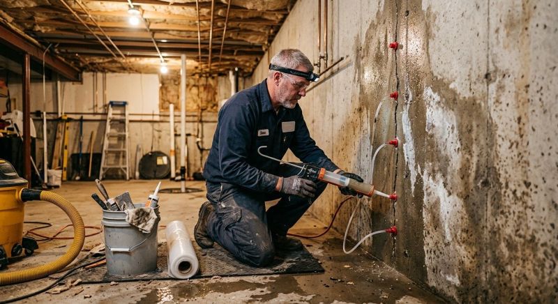 Basement Leak Repair in Greenville, SC