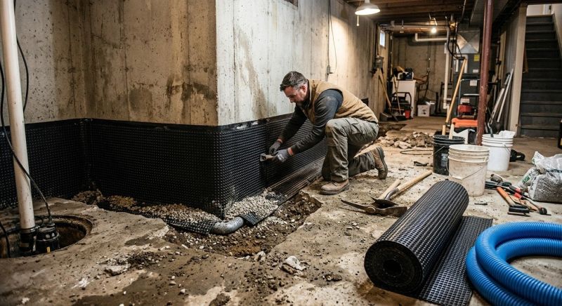 Basement Seepage Repair in Tuscaloosa, AL