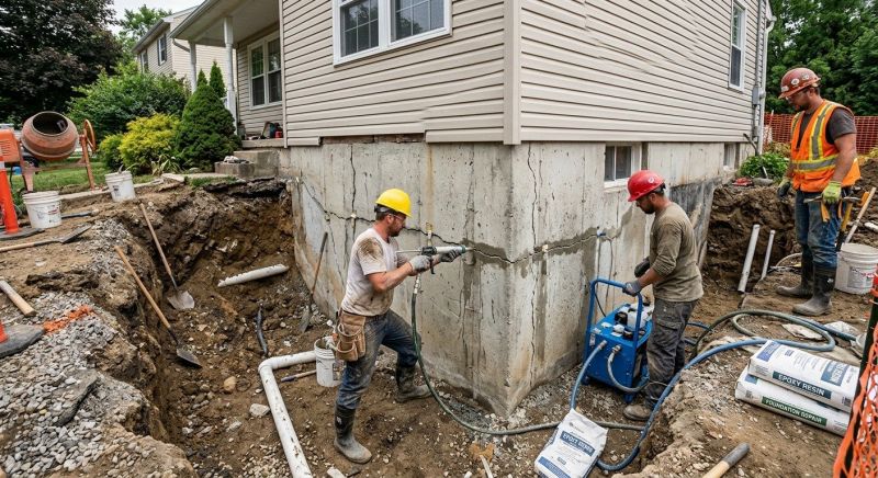 Cracked Foundation Repair in Greenville, SC