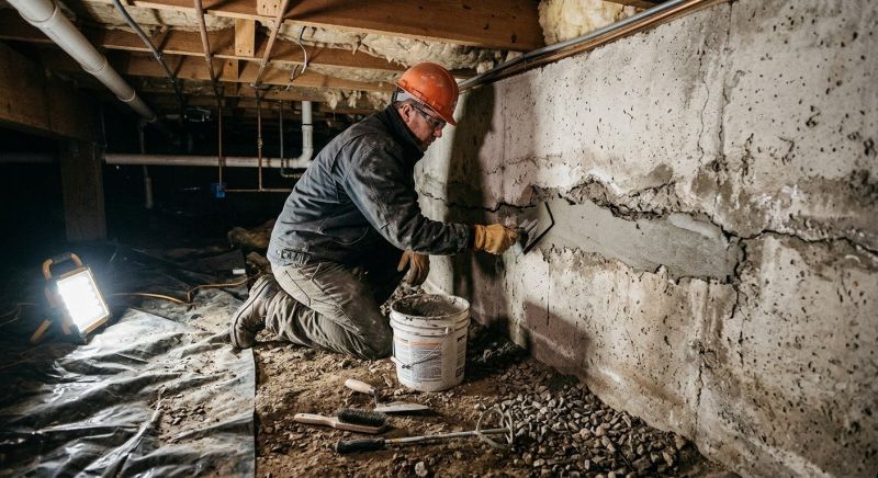 Cracked Foundation Repair in Greenville, SC