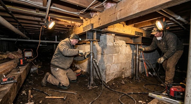 Crawl Space Leveling in Greenville, SC