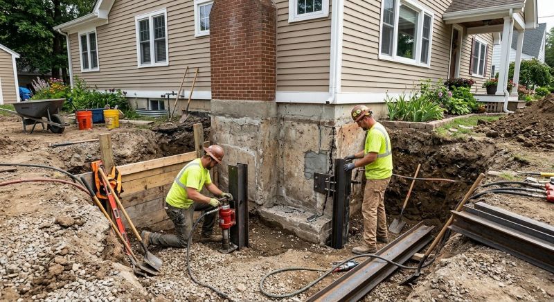Foundation Settlement Repair in Greenville, SC