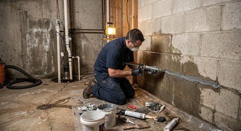 Leaking Basement Repair in Fredericksburg, VA
